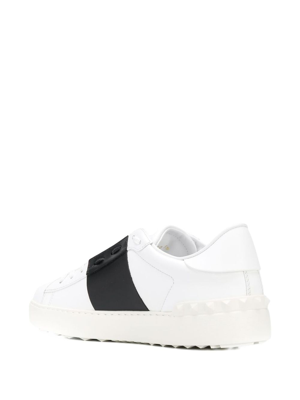 Valentino Garavani Open Leather Sneakers Black
