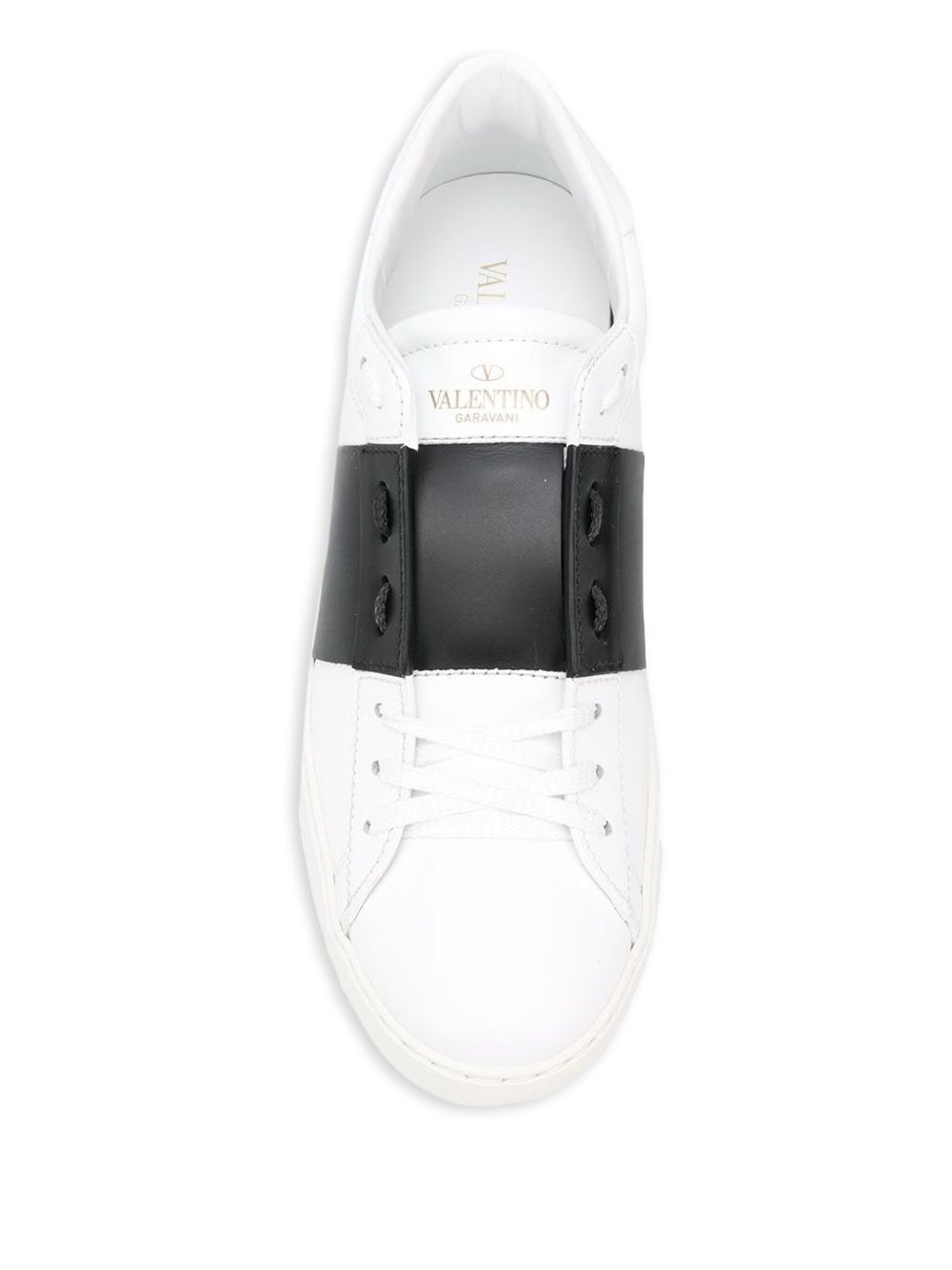 Valentino Garavani Open Leather Sneakers Black