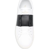 Valentino Garavani Open Leather Sneakers Black