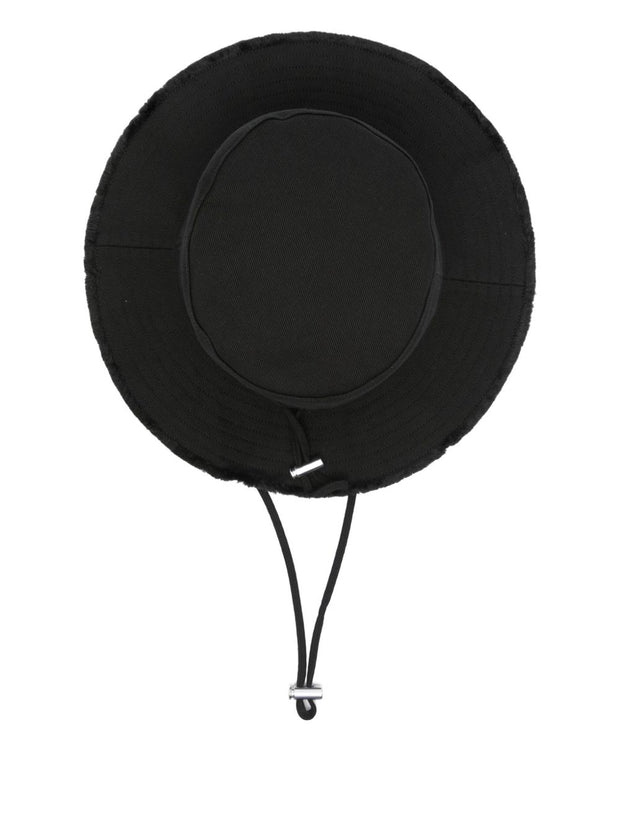 JACQUEMUS Cotton Bucket Hat Black