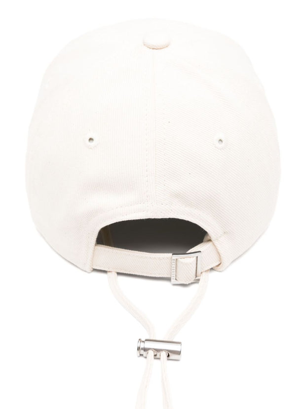 JACQUEMUS La Casquette Artichaut Baseball Cap White