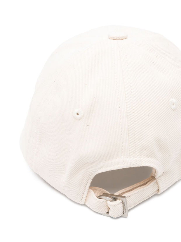 JACQUEMUS Cotton Baseball Cap White