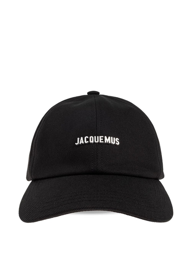 JACQUEMUS Cotton Baseball Cap Black