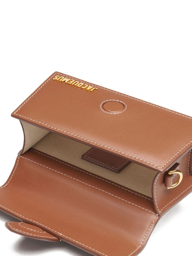 JACQUEMUS Le Bambino Leather Handbag Leather Brown