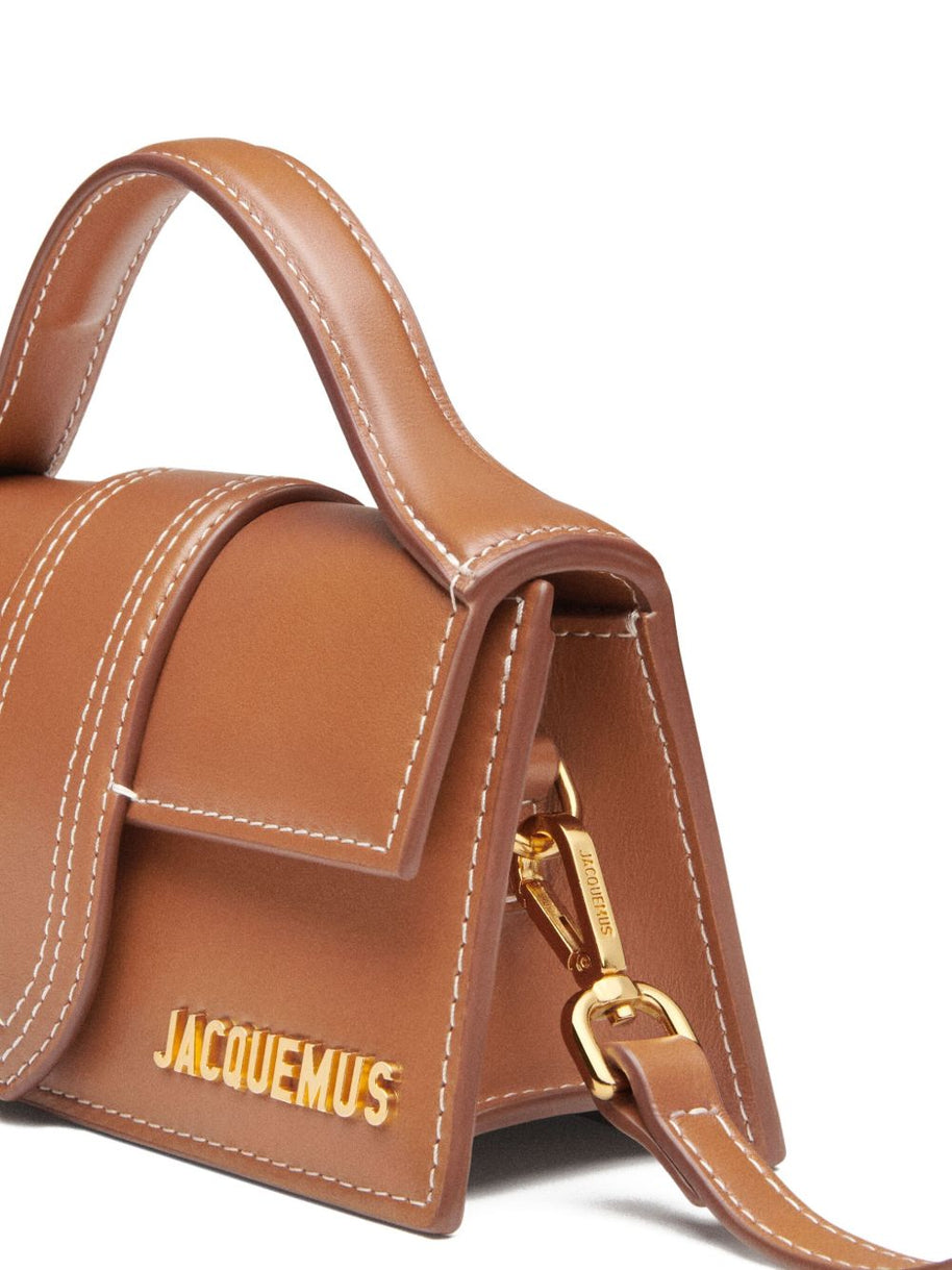 JACQUEMUS Le Bambino Leather Handbag Leather Brown