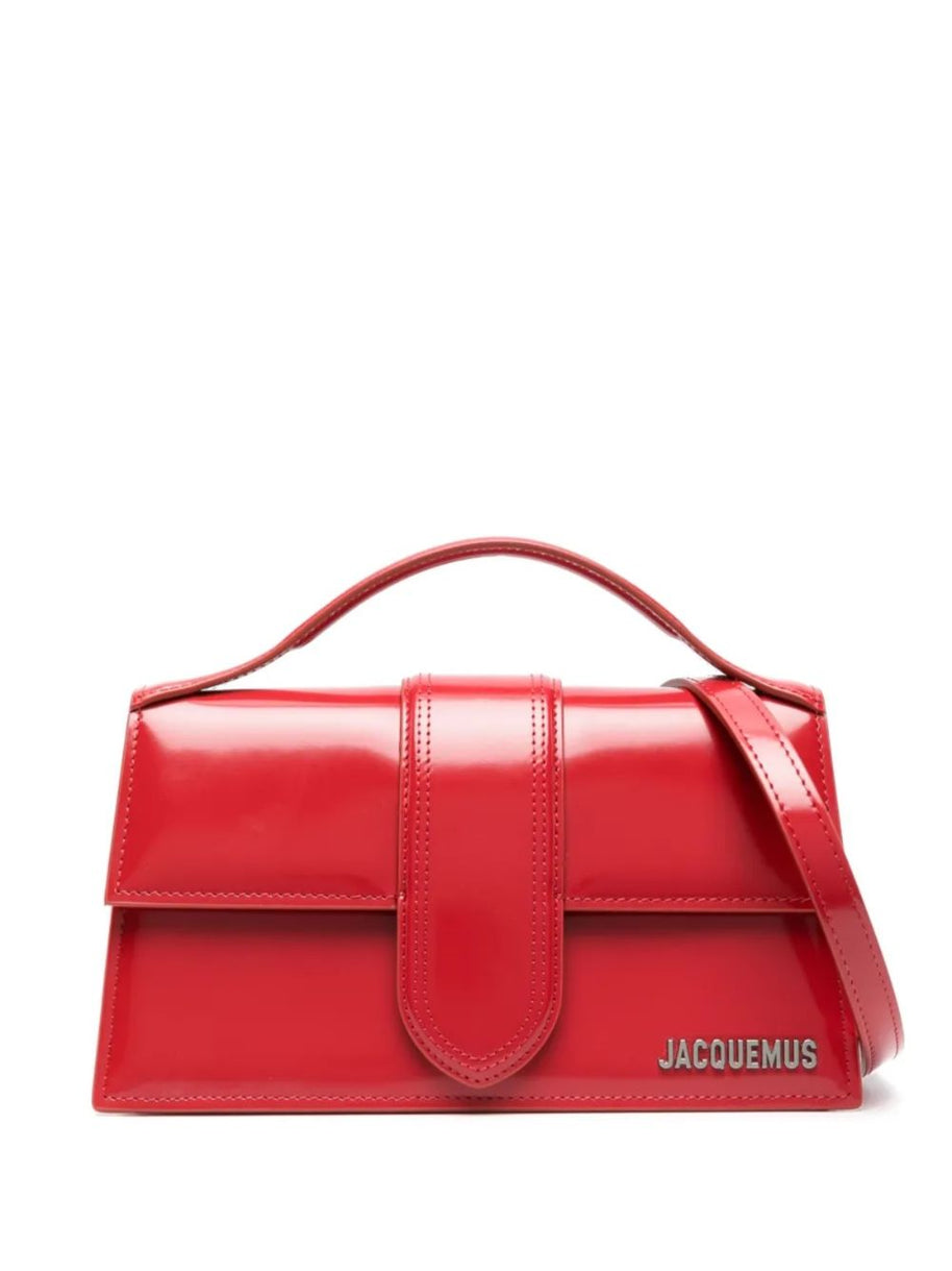 JACQUEMUS Le Bambino Leather Handbag Red