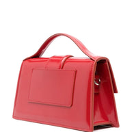 JACQUEMUS Le Bambino Leather Handbag Red