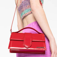JACQUEMUS Le Bambino Leather Handbag Red