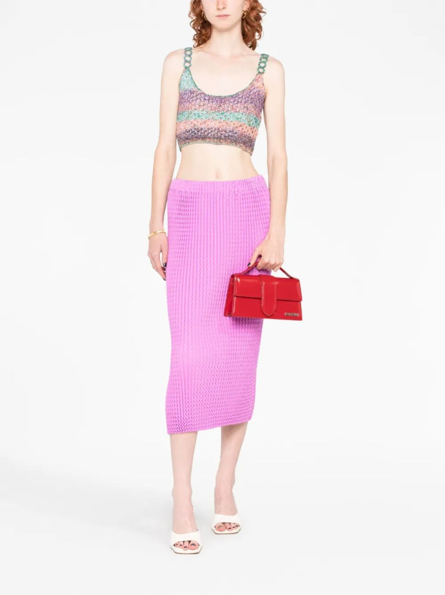 JACQUEMUS Le Bambino Leather Handbag Red