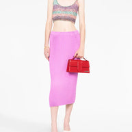 JACQUEMUS Le Bambino Leather Handbag Red