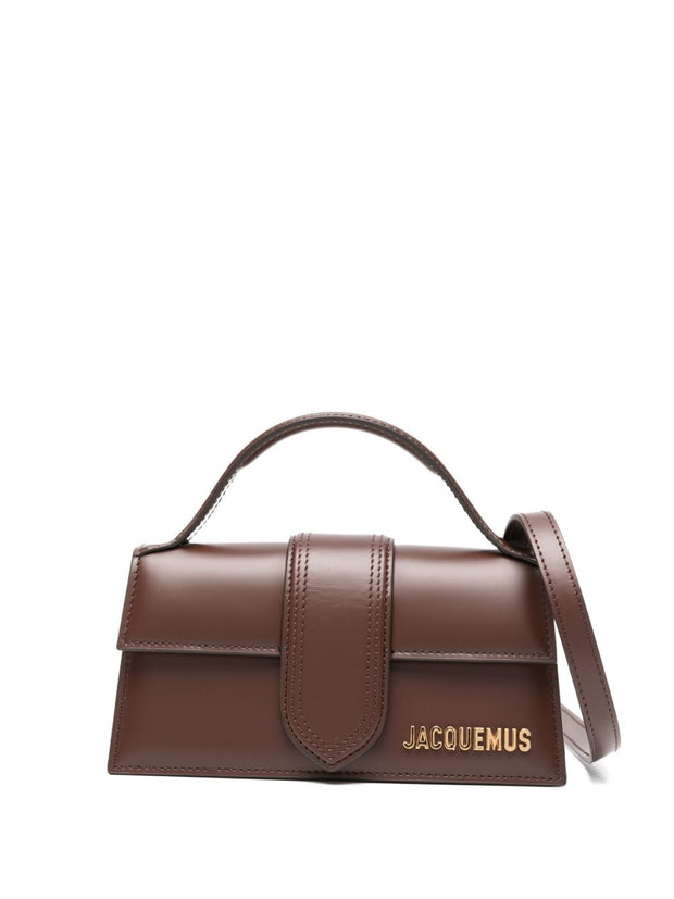 JACQUEMUS Le Bambino Leather Handbag Brown