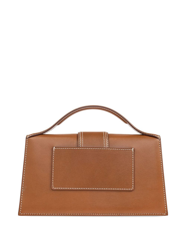 JACQUEMUS Le Grand Bambino Leather Handbag Brown