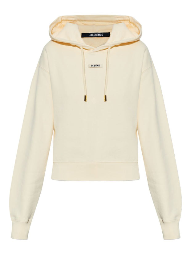 JACQUEMUS Le Hoodie Gros Grain Beige