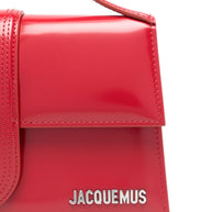 JACQUEMUS Le Grand Bambino Leather Handbag Red