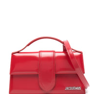 JACQUEMUS Le Grand Bambino Leather Handbag Red