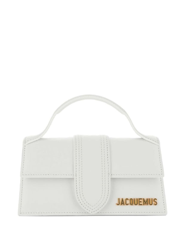 JACQUEMUS  Le Grand Bambino Leather Handbag White