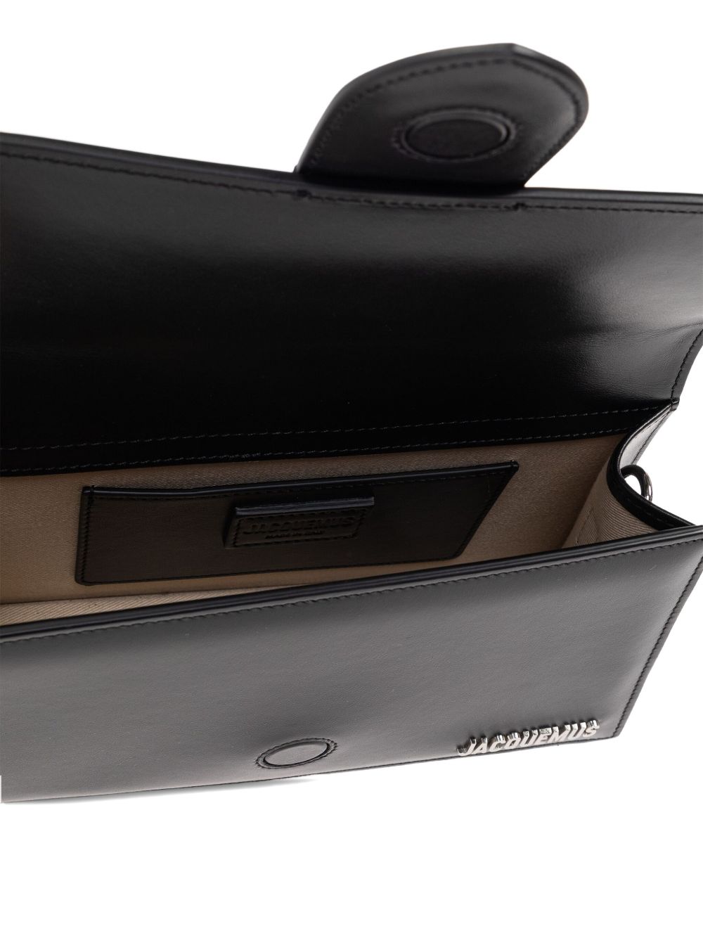 JACQUEMUS Le Grand Bambino Leather Handbag Black