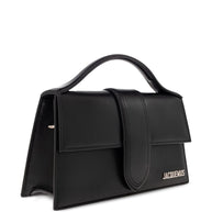 JACQUEMUS Le Grand Bambino Leather Handbag Black