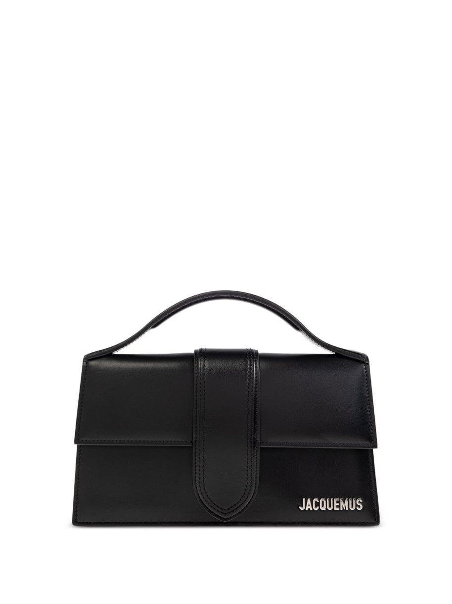 JACQUEMUS Le Grand Bambino Leather Handbag Black