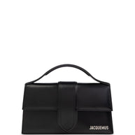 JACQUEMUS Le Grand Bambino Leather Handbag Black