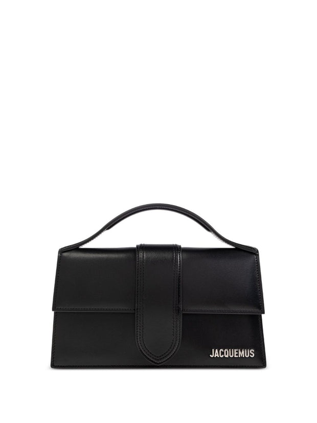 JACQUEMUS Le Grand Bambino Leather Handbag Black