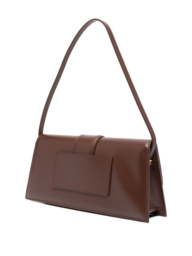 JACQUEMUS Le Bambino Long Leather Shoulder Bag Brown