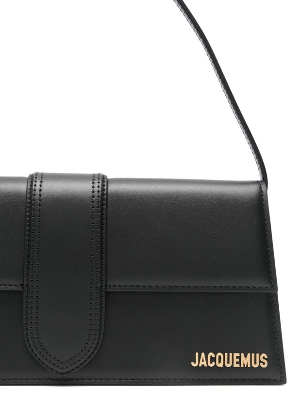 JACQUEMUS Le Bambino Long Leather Shoulder Bag Black