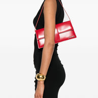 JACQUEMUS Le Bambino Long Leather Shoulder Bag Red