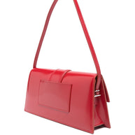 JACQUEMUS Le Bambino Long Leather Shoulder Bag Red
