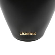 JACQUEMUS Le Petit Bambola Leather Bucket Bag Black