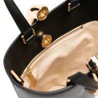 JACQUEMUS Le Petit Bambola Leather Bucket Bag Black