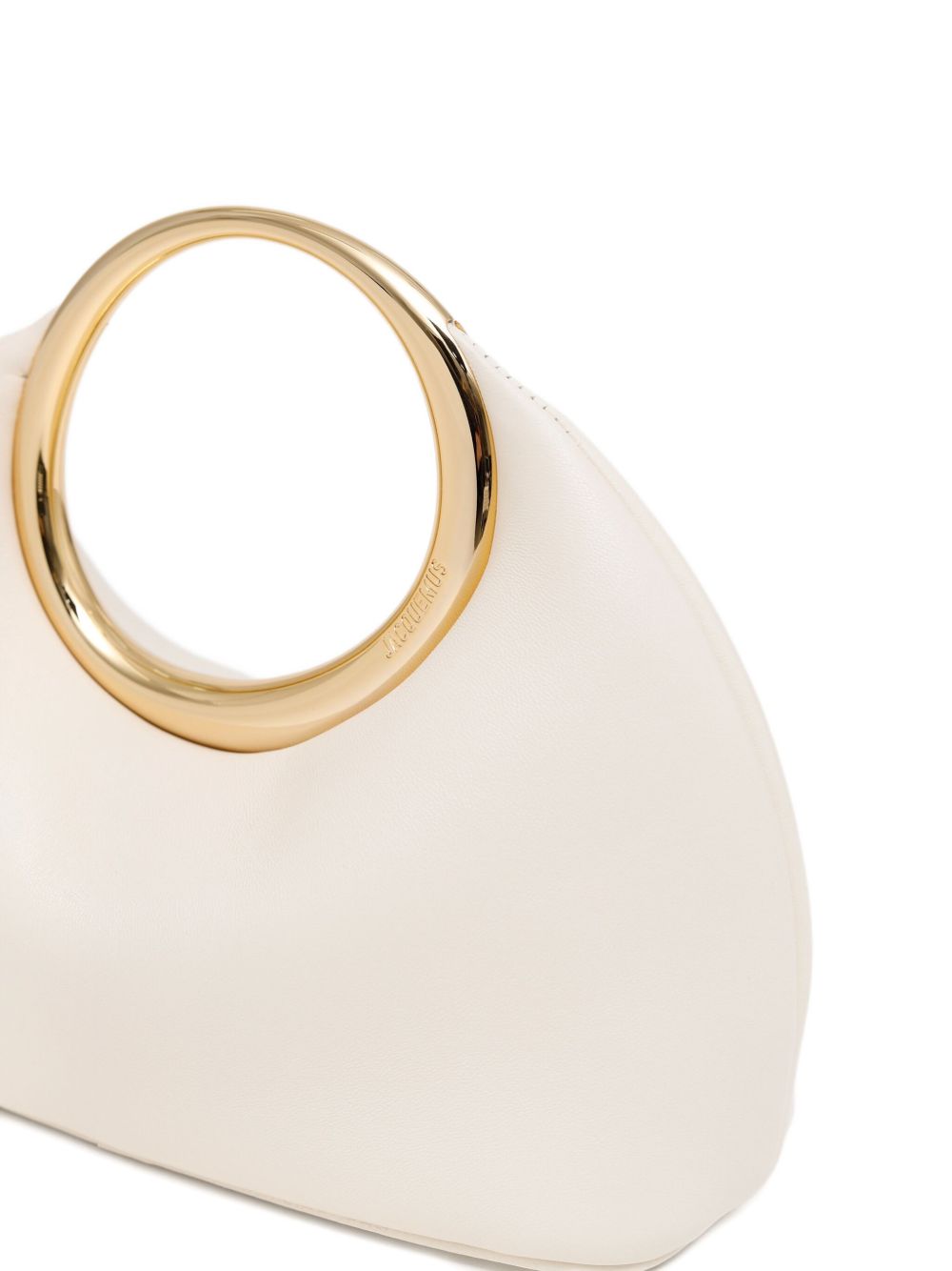 JACQUEMUS Le Petit Calino Leather Clutch Ivory