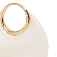 JACQUEMUS Le Petit Calino Leather Clutch Ivory