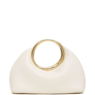 JACQUEMUS Le Petit Calino Leather Clutch Ivory