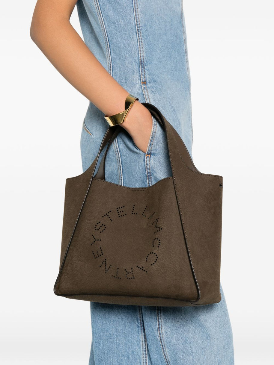 Stella McCartney Stella Logo Tote Bag Brown