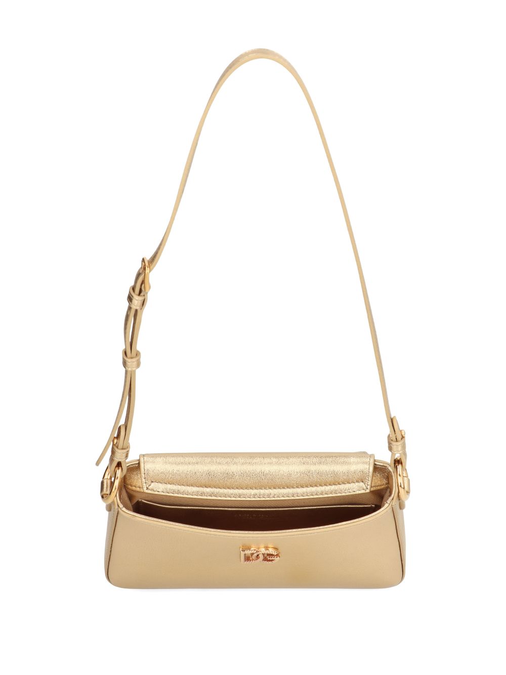 Dolce & Gabbana Leather Phone Bag Golden