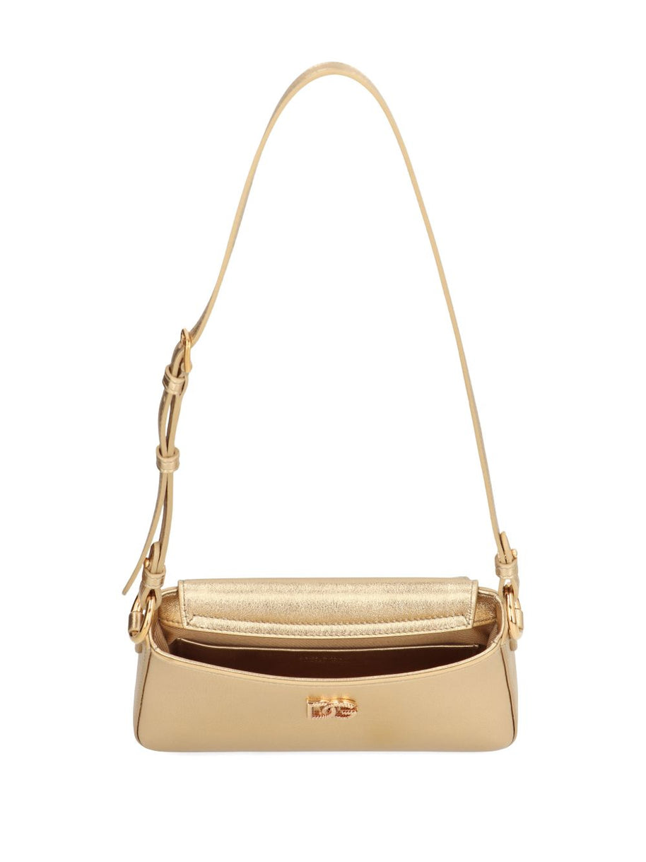 Dolce & Gabbana Leather Phone Bag Golden