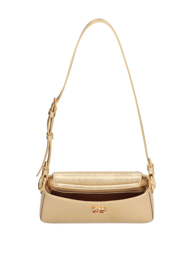 Dolce & Gabbana Leather Phone Bag Golden