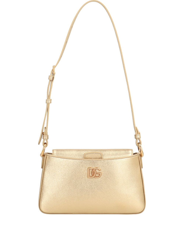 Dolce & Gabbana Leather Phone Bag Golden