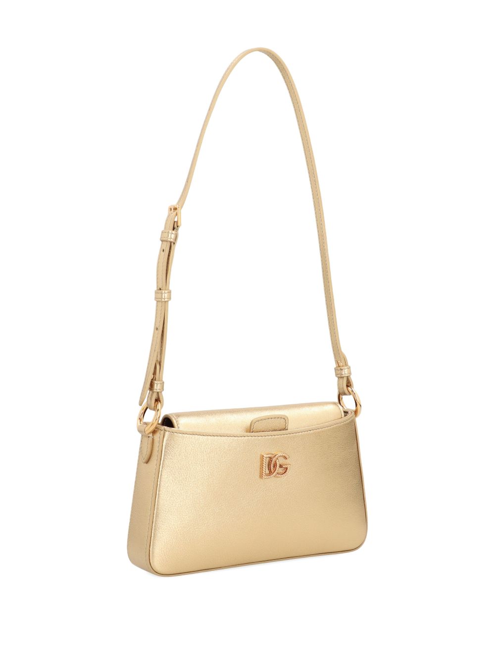 Dolce & Gabbana Leather Phone Bag Golden