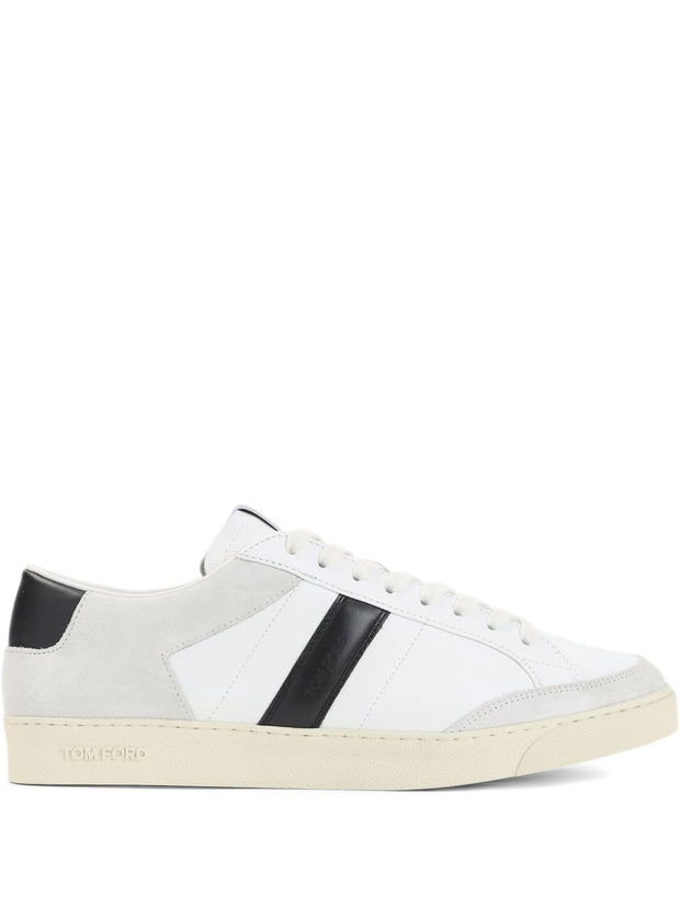 Tom Ford Leather Sneakers White