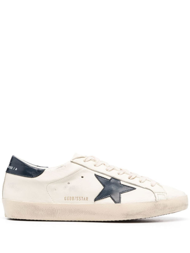 Golden Goose Super-Star Leather Sneakers Blue