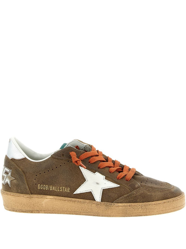 Golden Goose Ball Star Leather Sneakers Brown