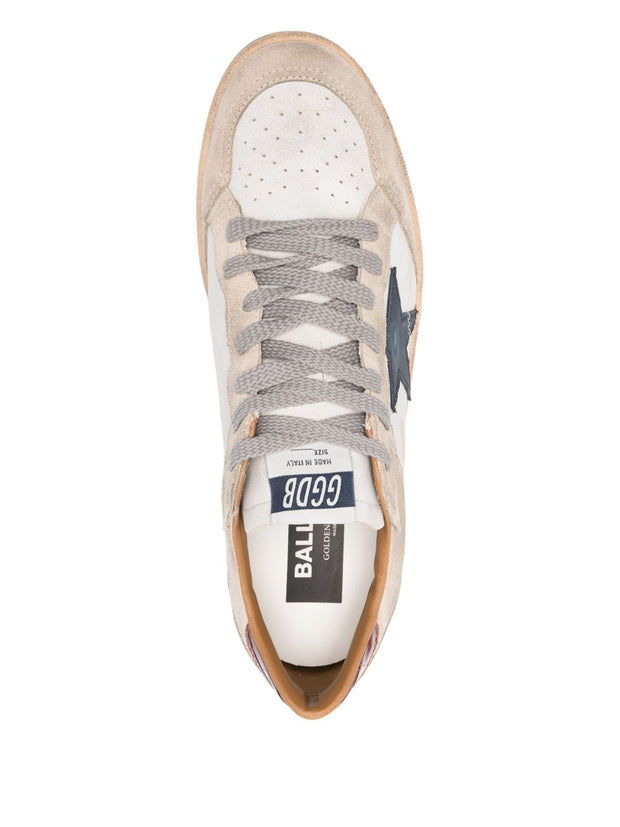 Golden Goose Ball Star Leather Sneakers Beige
