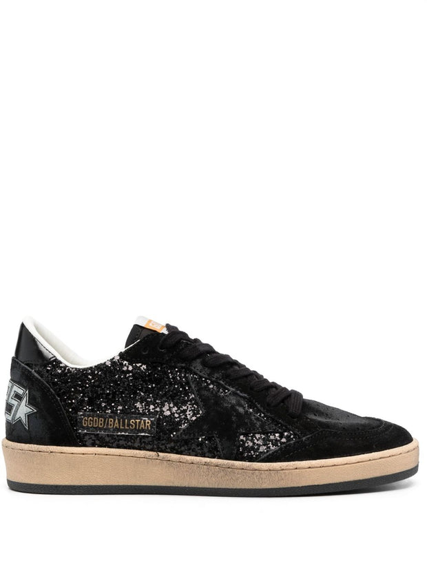 Golden Goose Ball Star Leather Sneakers Black