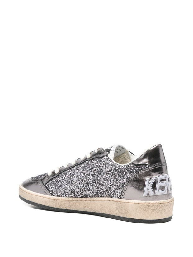 Golden Goose Ball Star Leather Sneakers Grey