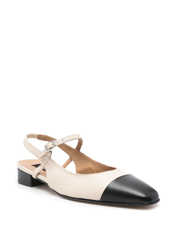 CAREL PARIS Oceano Slingback Ballet Flats Beige