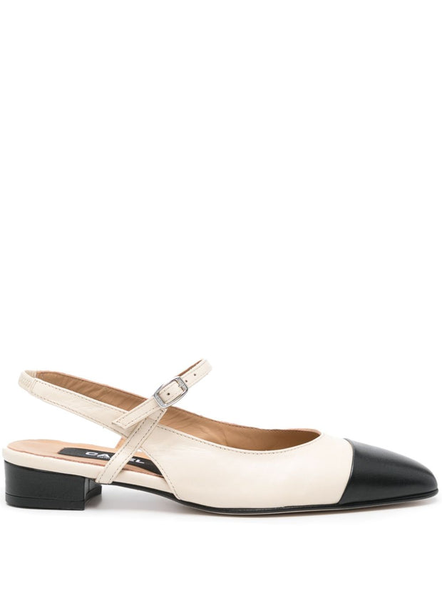CAREL PARIS Oceano Slingback Ballet Flats Beige