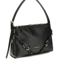 Givenchy Voyou Mini Leather Shoulder Bag Black