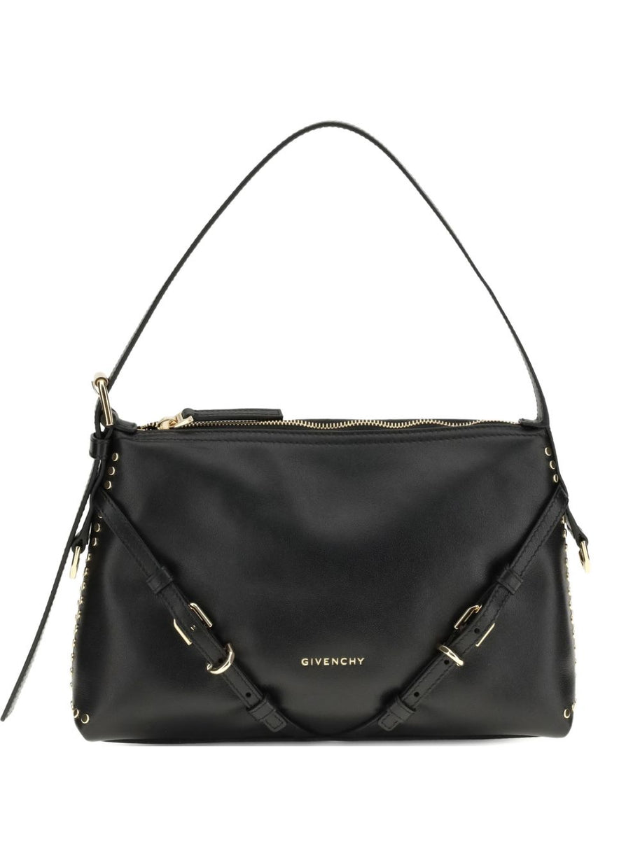 Givenchy Voyou Mini Leather Shoulder Bag Black